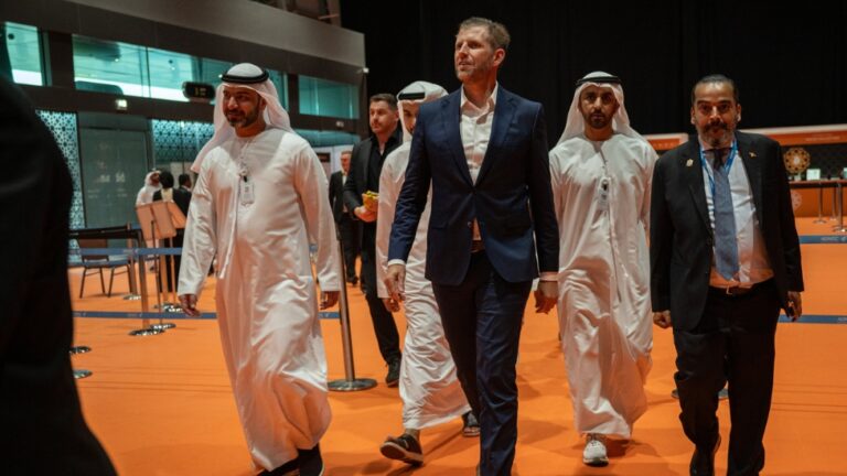 In Abu Dhabi, Eric Trump will speak at the Bitcoin MENA Conference as the cryptocurrency market booms