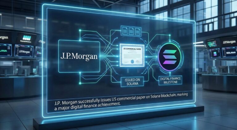 J.P. Morgan issues US commercial paper on Solana blockchain in digital finance milestone