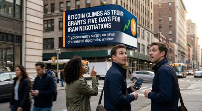 Bitcoin Climbs as Trump Grants Five Days for Iran Negotiations