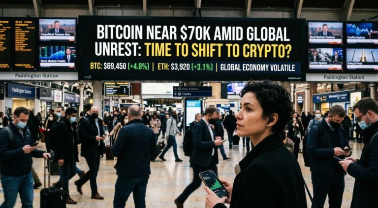 Bitcoin Near $70K Amid Global Unrest: Time to Shift to Crypto?