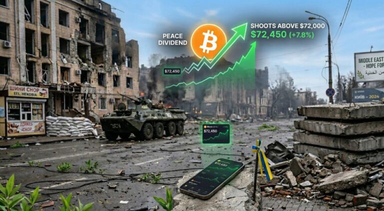 Bitcoin Shoots Above $72,000 as Optimism Grows Over Middle East Ceasefire