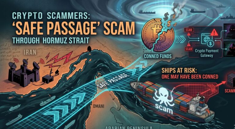 Crypto Scammers Offer ‘Safe Passage’ Through Hormuz — At Least One Ship May Have Been Conned