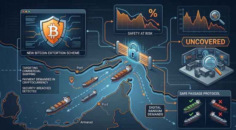 New Bitcoin Extortion Scheme for Safe Passage Through the Strait of Hormuz Uncovered