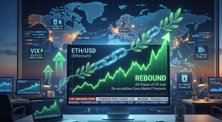 Ethereum rebounds as hopes of US-Iran de-escalation ease market pressure