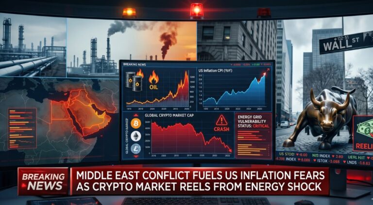 Middle East conflict fuels US inflation fears as crypto market reels from energy shock