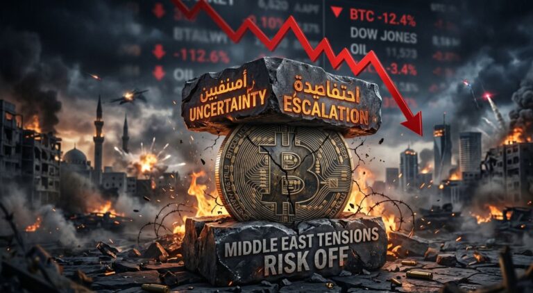 Bitcoin Under Pressure as Middle East Escalation Fuels Market Uncertainty