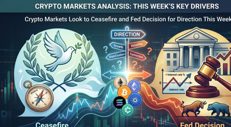 Crypto Markets Look to Ceasefire and Fed Decision for Direction This Week