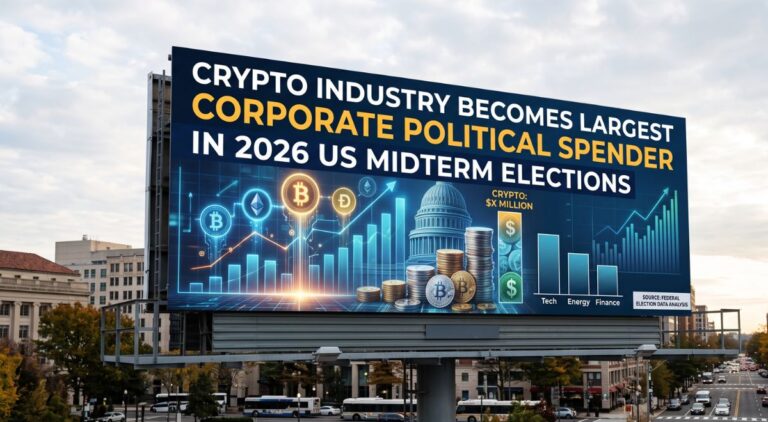 Crypto Industry Becomes Largest Corporate Political Spender in 2026 US Midterm Elections