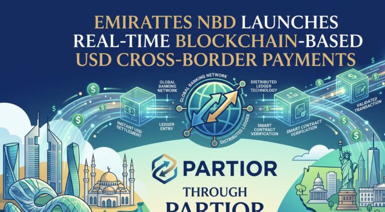 Emirates NBD launches real-time blockchain-based USD cross-border payments through Partior