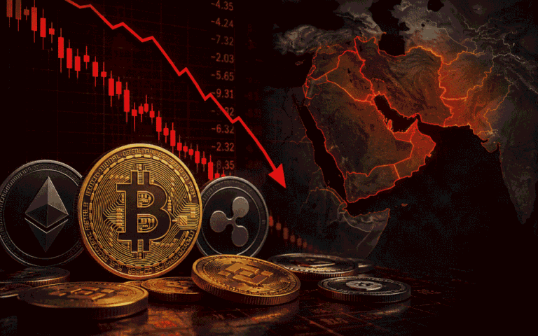 Crypto Market Slips as Middle East Tensions Weigh on Investor Risk Appetite